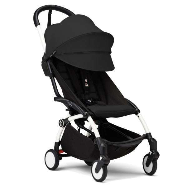 Stokke® YOYO3 Stroller White Frame with Black Colour Pack