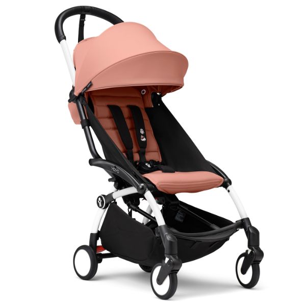 Stokke® YOYO3 Stroller White Frame with Ginger Colour Pack