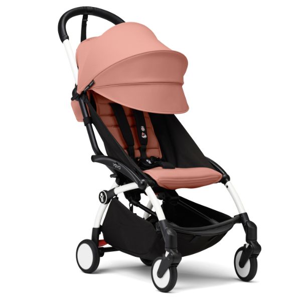 Stokke® YOYO3 Stroller White Frame with Ginger Colour Pack
