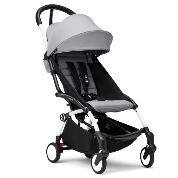 Stokke® YOYO3 Stroller White Frame with Stone Colour Pack