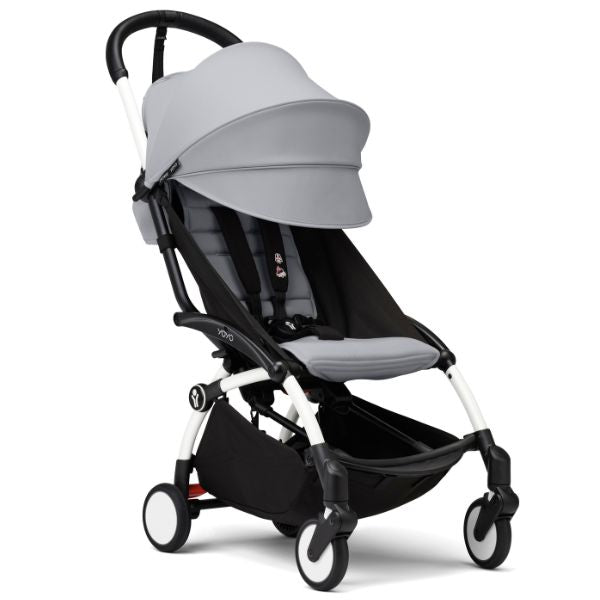 Stokke® YOYO3 Stroller White Frame with Stone Colour Pack