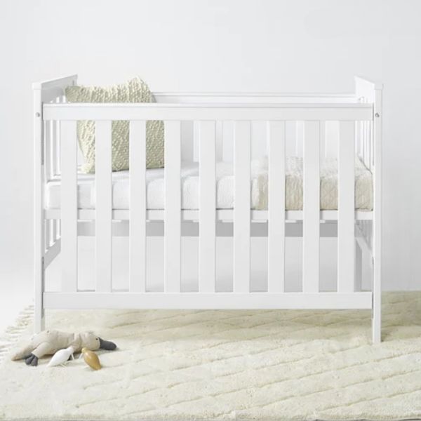 Sunbury Tiburon Cot/Bed White + Sunbury Innerspring Mattress