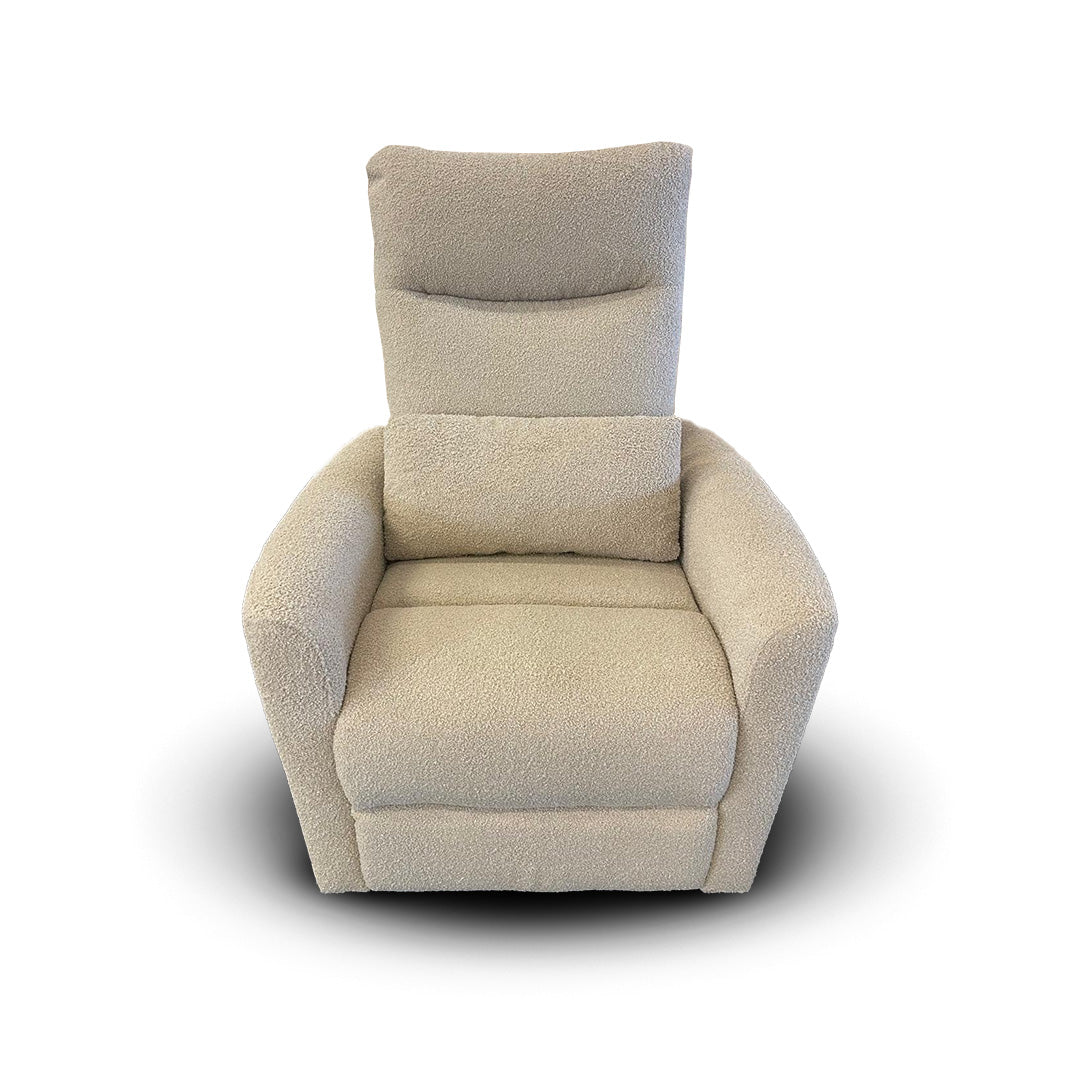 Gusto + Darcy Costa Electric Reclining Rocking Chair Latte Teddy
