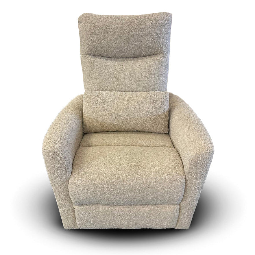 Gusto + Darcy Costa Electric Reclining Rocking Chair Latte Teddy