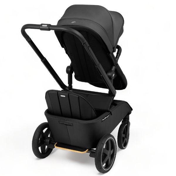 The Jiffle Wagon 6 in 1 Black with Duo & Cart Seat
