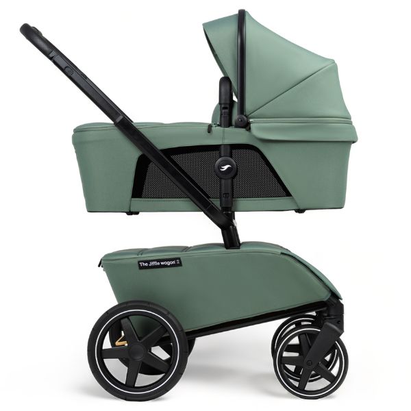 The Jiffle Wagon 6 in 1 Pine with Duo & Cart Seat