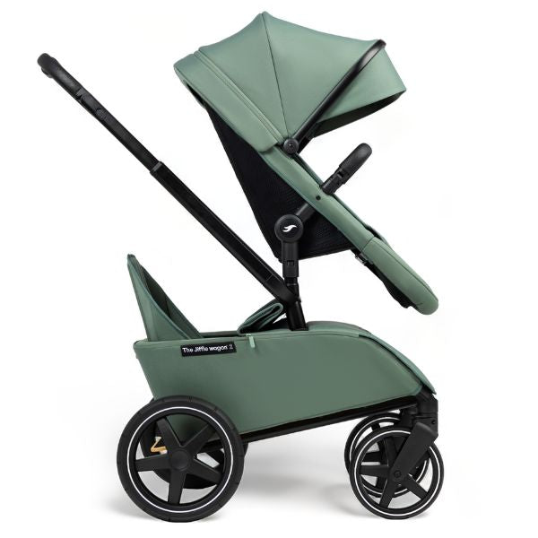 The Jiffle Wagon 6 in 1 Pine with Duo & Cart Seat