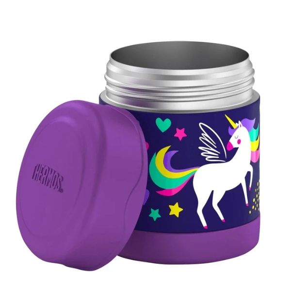 Thermos® FUNtainer® 290ml Stainless Steel Vacuum Insulated Food Jar Purple Unicorn