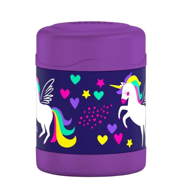 Thermos® FUNtainer® 290ml Stainless Steel Vacuum Insulated Food Jar Purple Unicorn