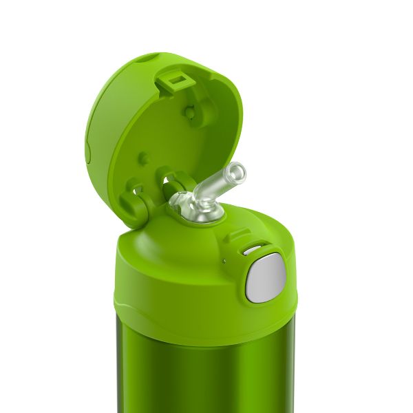 Thermos® FUNtainer® Stainless Steel Vacuum Insulated Drink Bottle 355ml Lime Green