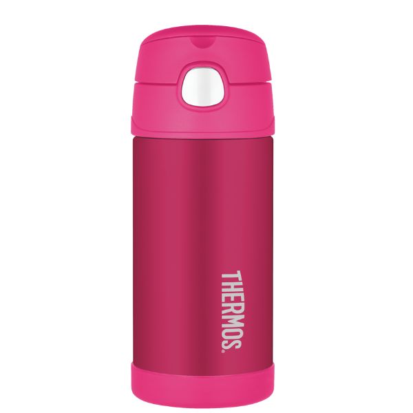 Thermos® FUNtainer® Stainless Steel Vacuum Insulated Drink Bottle 355ml Pink