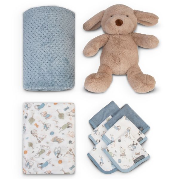 The Little Linen Company Boxed Gift Set Barklife Dog