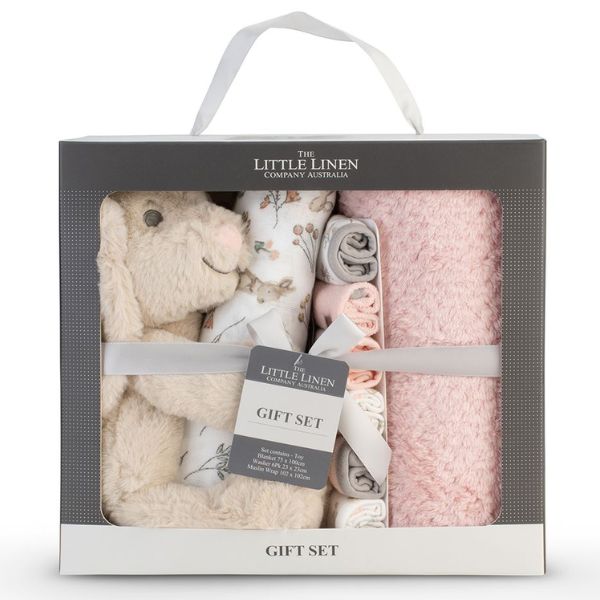 The Little Linen Company Boxed Gift Set Harvest Bunny