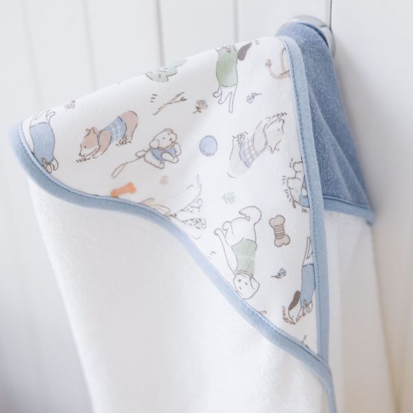 The Little Linen Company Hooded Towel 2pk Barklife Dog