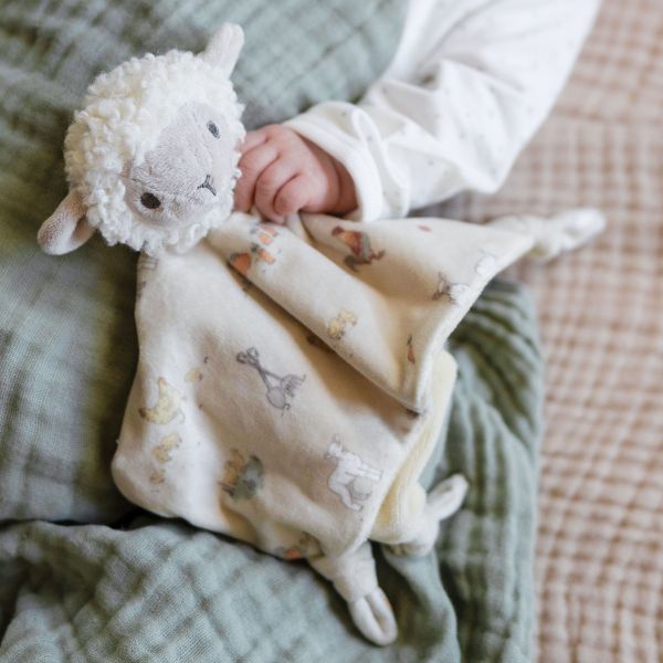The Little Linen Company Lovie/Comforter Farmyard Lamb