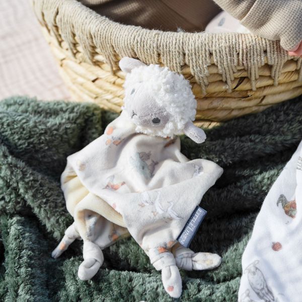 The Little Linen Company Lovie/Comforter Farmyard Lamb
