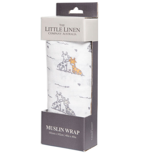 The Little Linen Company Muslin Giraffe Friends