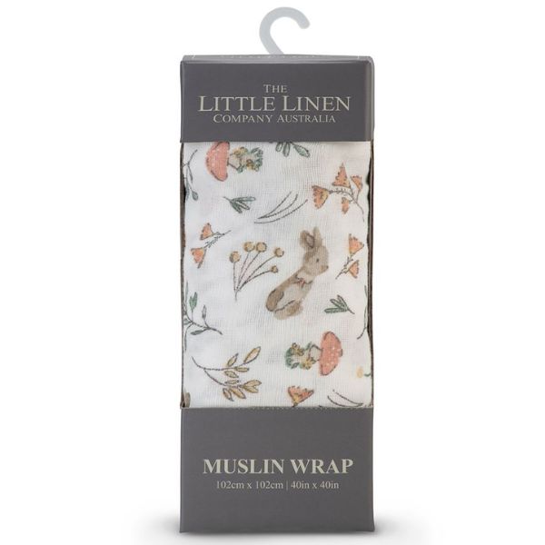 The Little Linen Company Muslin Wrap Harvest Bunny 1pk