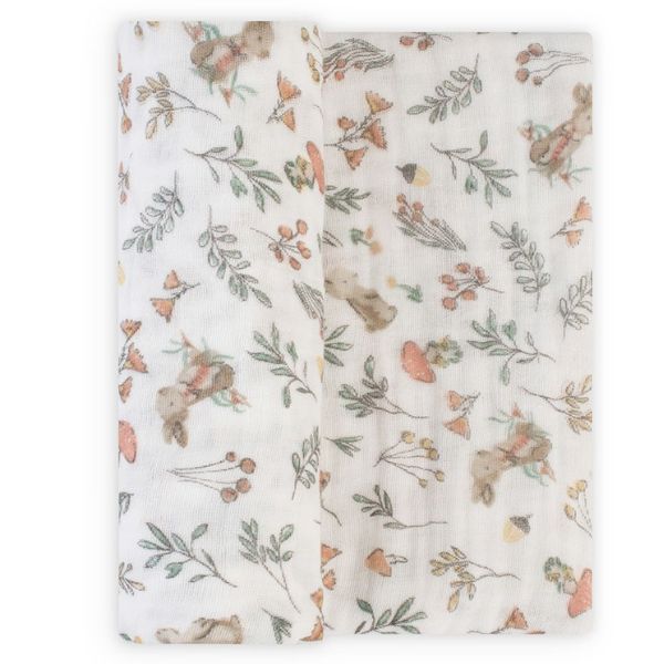 The Little Linen Company Muslin Wrap Harvest Bunny 1pk