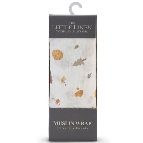 The Little Linen Company Muslin Nectar Bear 1pk