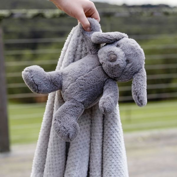 The Little Linen Company Plush Toy & Blanket Barklife Dog