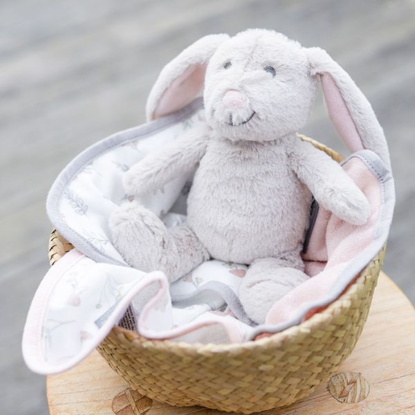 The Little Linen Company Plush Toy & Washers Harvest Bunny
