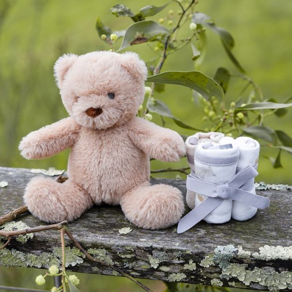 The Little Linen Company Plush Toy & Washers Nectar Bear