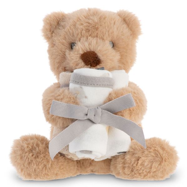 The Little Linen Company Plush Toy & Washers Nectar Bear