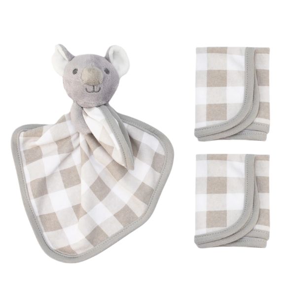 The Little Linen Company Washer & Toy Set Cheeky Koala