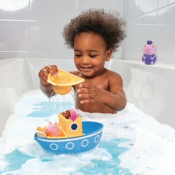 Tomy Peppa Pig Grandpa Pigs Splash & Pour Bath Boat