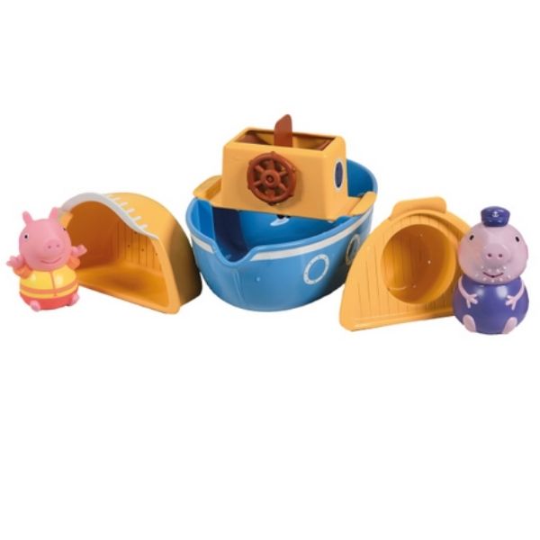 Tomy Peppa Pig Grandpa Pigs Splash & Pour Bath Boat