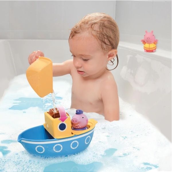 Tomy Peppa Pig Grandpa Pigs Splash & Pour Bath Boat