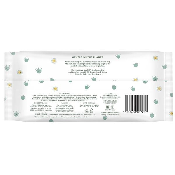 Tooshies ECO Wipes Aloe Vera & Chamomile 70pk