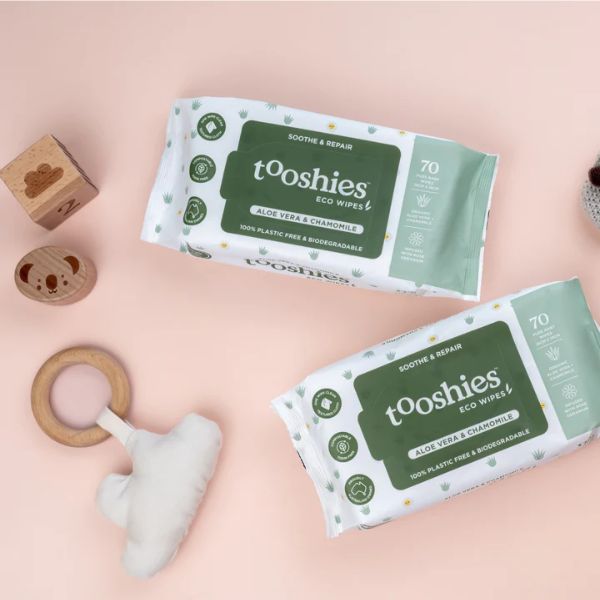 Tooshies ECO Wipes Aloe Vera & Chamomile 70pk