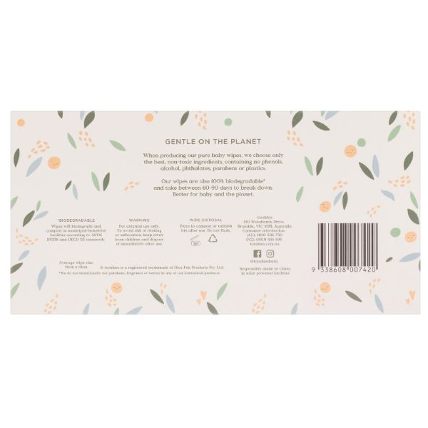 Tooshies Pure Dry Wipes 70pk