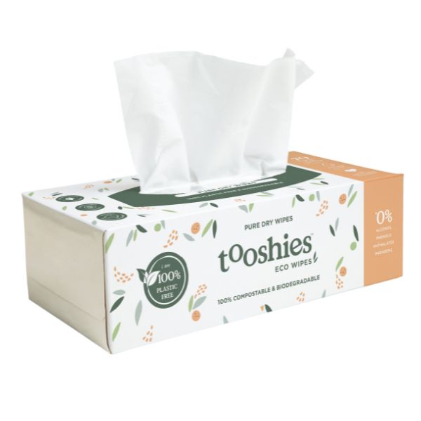 Tooshies Pure Dry Wipes 70pk