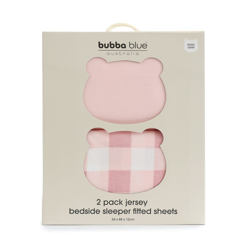 Bubba Blue Sundae Jersey Bedside Sleeper Fitted Sheets 2pk