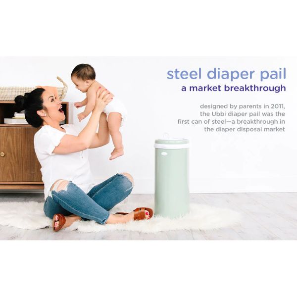 Ubbi Nappy Bin Matte Black