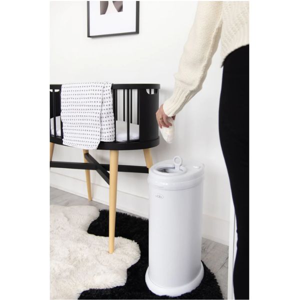 Ubbi Nappy Bin Matte White