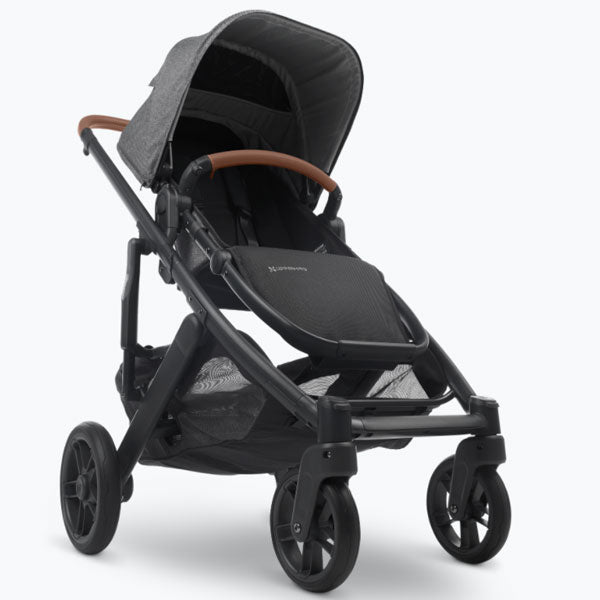 UPPAbaby Cruz V2 Stroller GREYSON (Charcoal Melange/Carbon Frame/Saddle Leather)