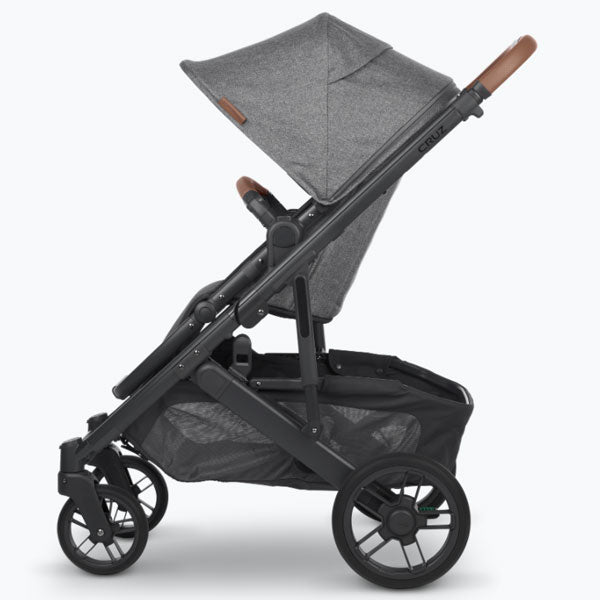 UPPAbaby Cruz V2 Stroller GREYSON (Charcoal Melange/Carbon Frame/Saddle Leather)