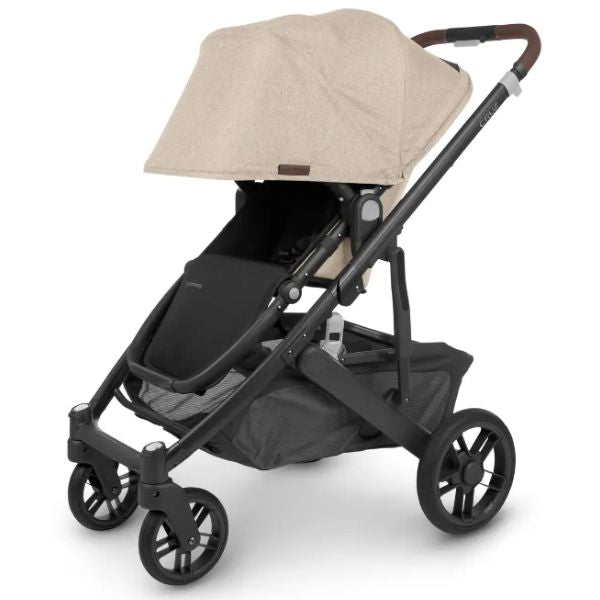 UPPAbaby Cruz V2 Stroller Liam (Oat Melange/Carbon Frame/Chestnut Leather)