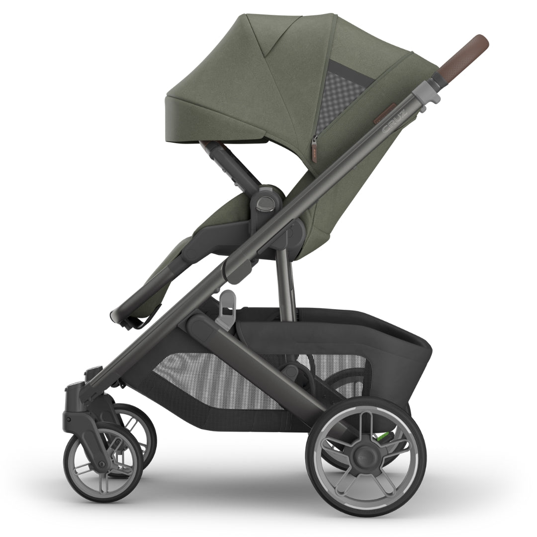UPPAbaby Cruz V3 Stroller EVELYN (Meadow Green/Graphite Frame/Chestnut Leather)