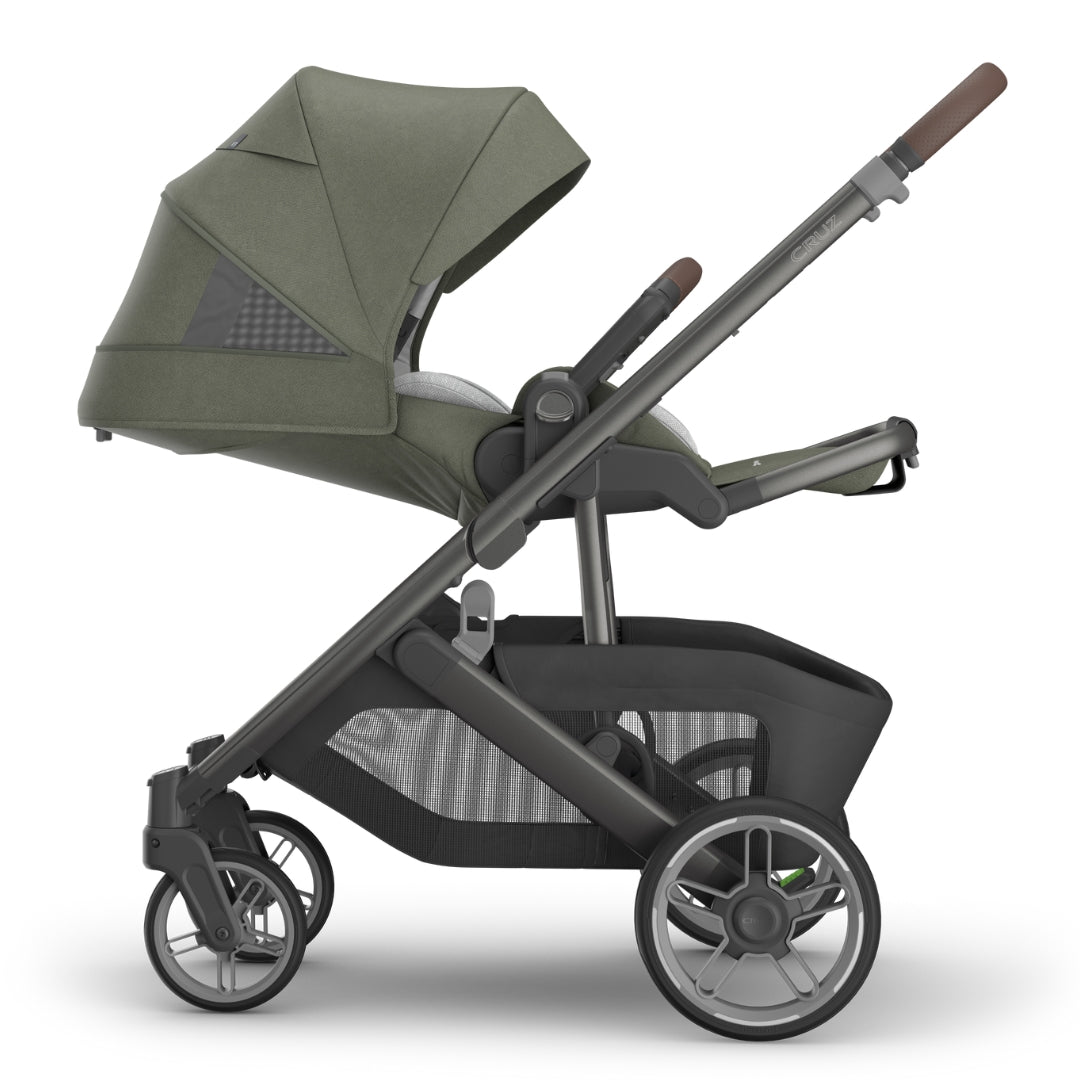 UPPAbaby Cruz V3 Stroller EVELYN (Meadow Green/Graphite Frame/Chestnut Leather)