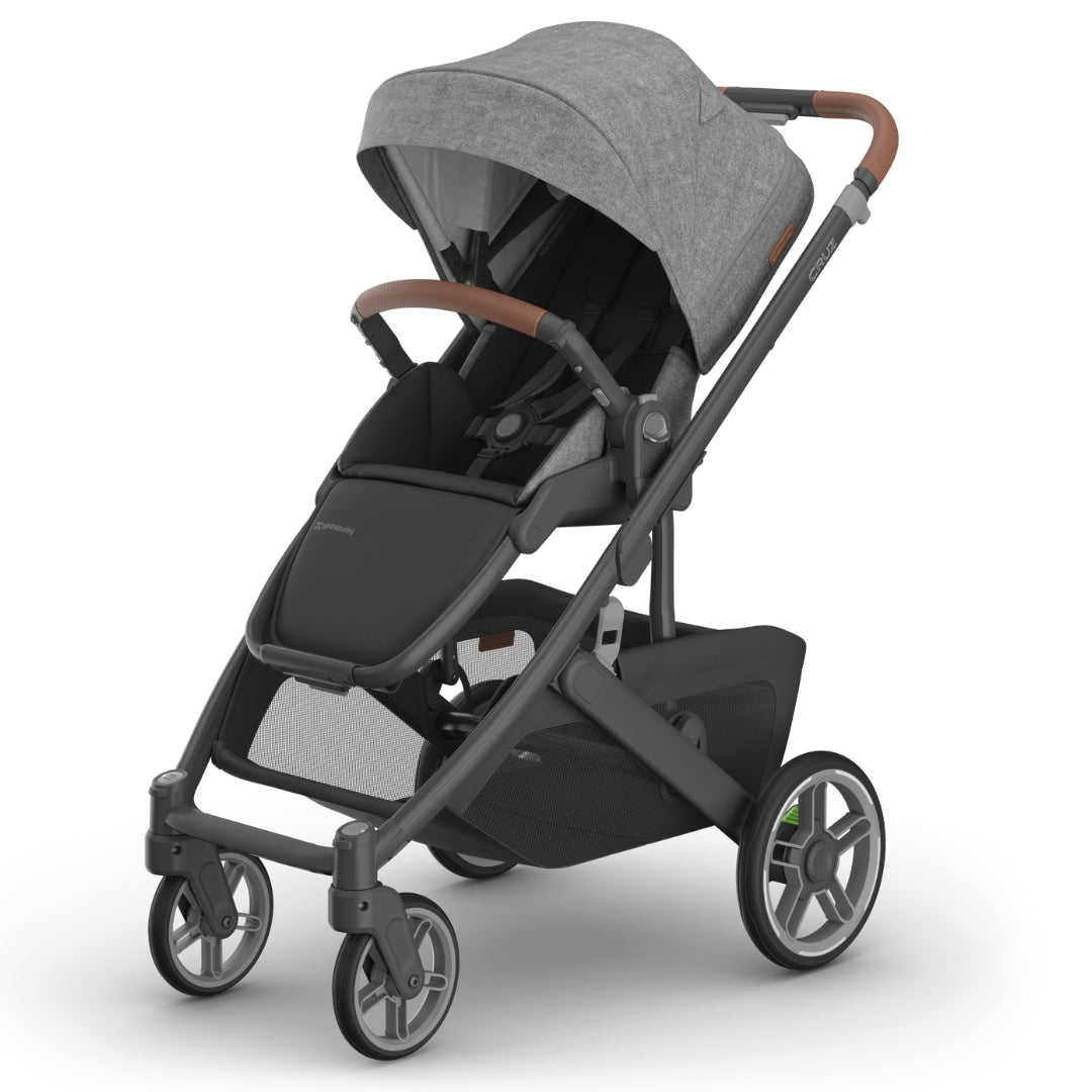 UPPAbaby Cruz V3 Stroller GREYSON (Charcoal Melange/Carbon Frame/Saddle Leather)