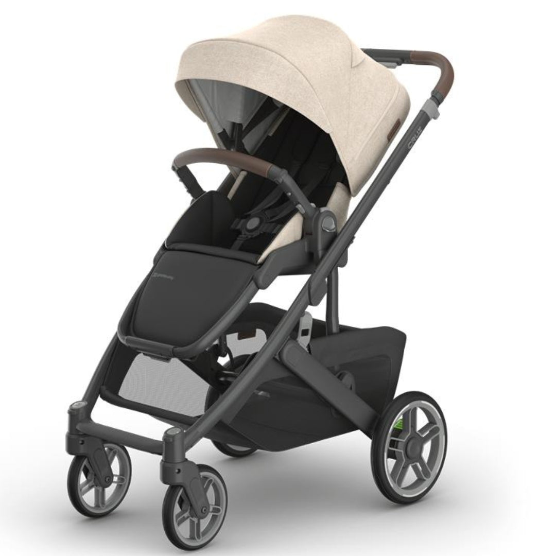 UPPAbaby Cruz V3 Stroller LIAM (Oat Melange/Carbon Frame/Chestnut Leather)
