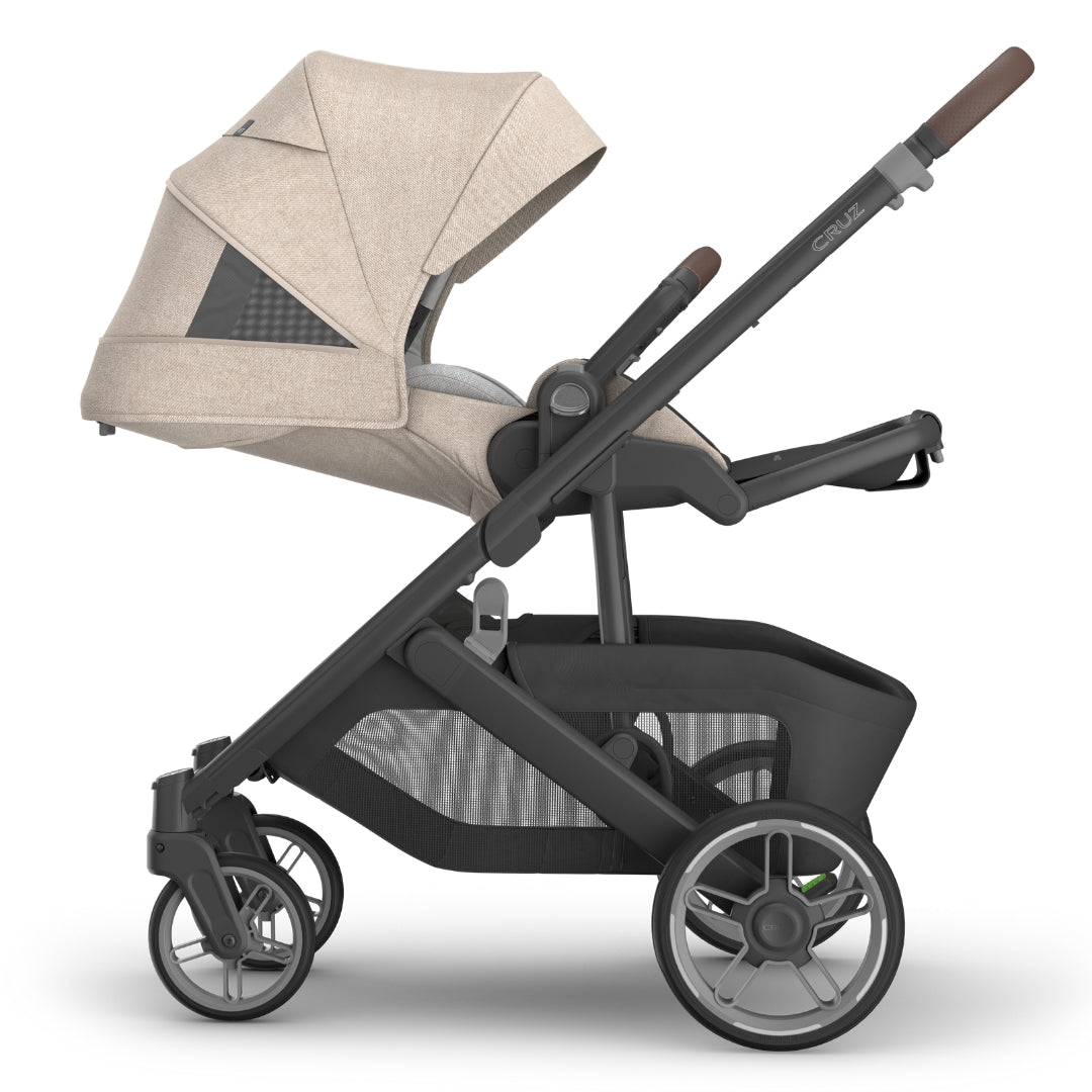 UPPAbaby Cruz V3 Stroller LIAM (Oat Melange/Carbon Frame/Chestnut Leather)