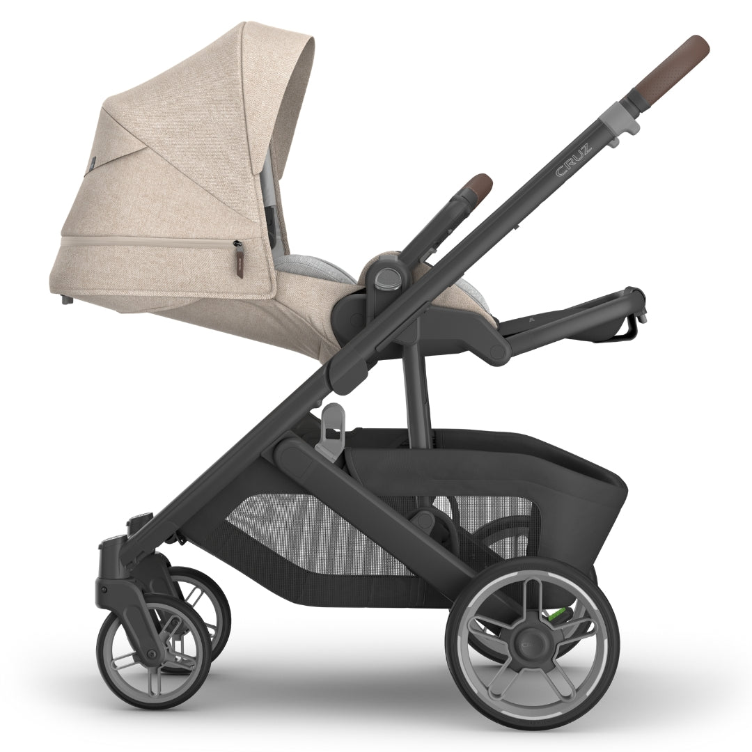 UPPAbaby Cruz V3 Stroller LIAM (Oat Melange/Carbon Frame/Chestnut Leather)
