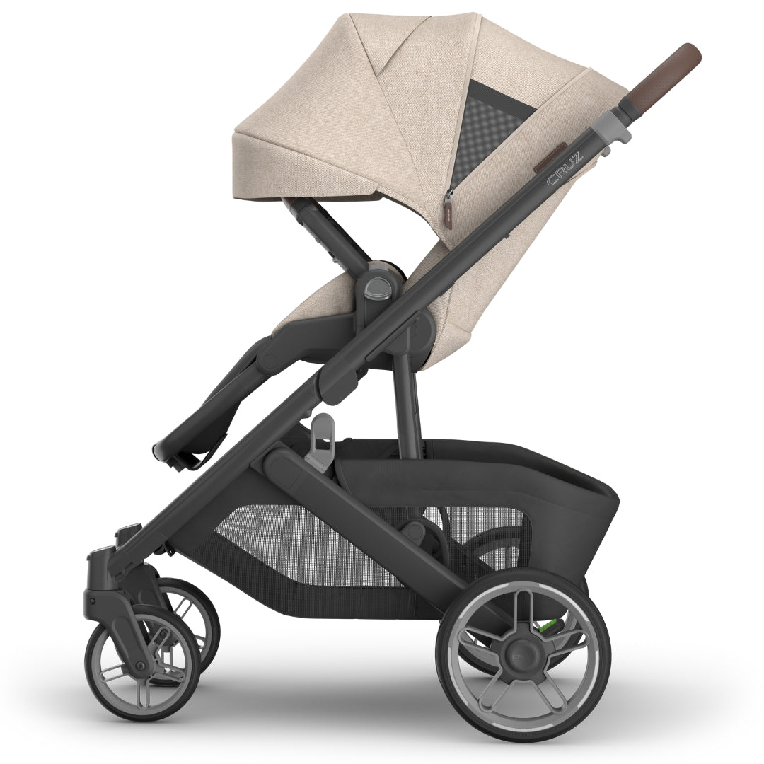 UPPAbaby Cruz V3 Stroller LIAM (Oat Melange/Carbon Frame/Chestnut Leather)