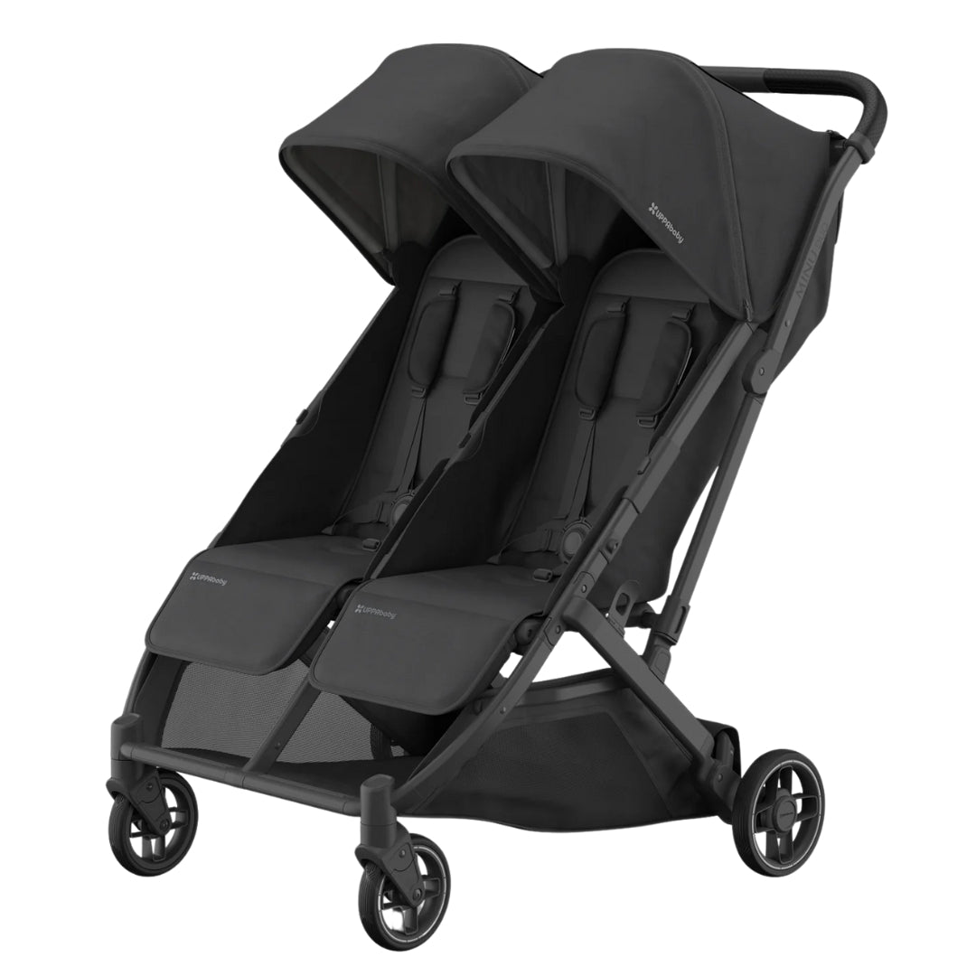 UPPAbaby Minu Duo Stroller JAKE (Charcoal/Carbon/ Black Leather)
